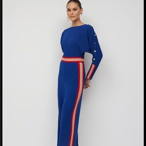 New York and Company Striped Dolman Jumpsuit - worn once!